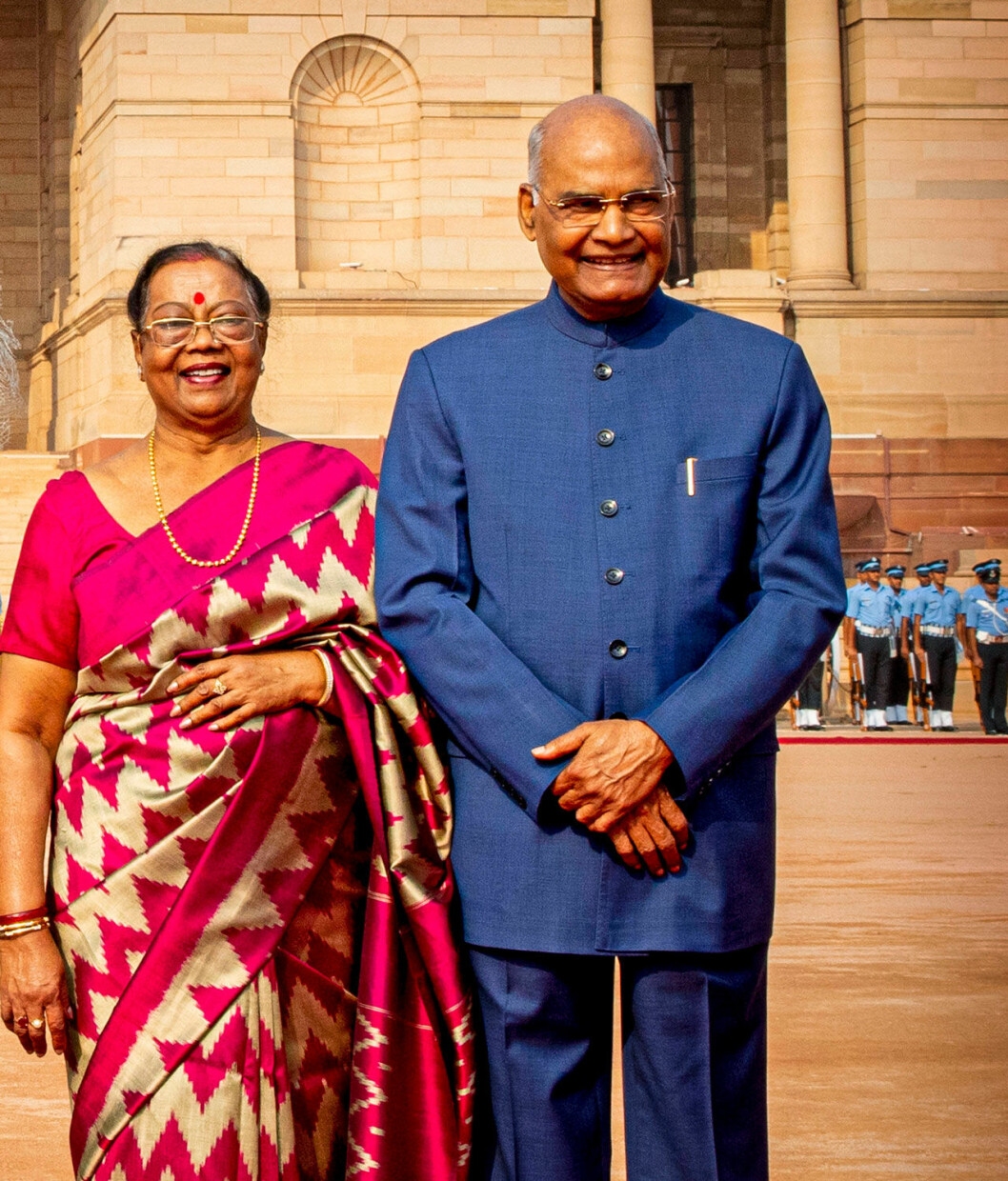 Indiens presidentpar: President Ram Nath Kovind och hans fru Savita.