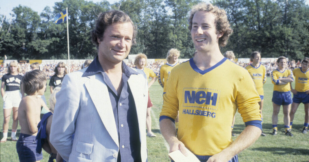 Kungen och Ingemar Stenmark.