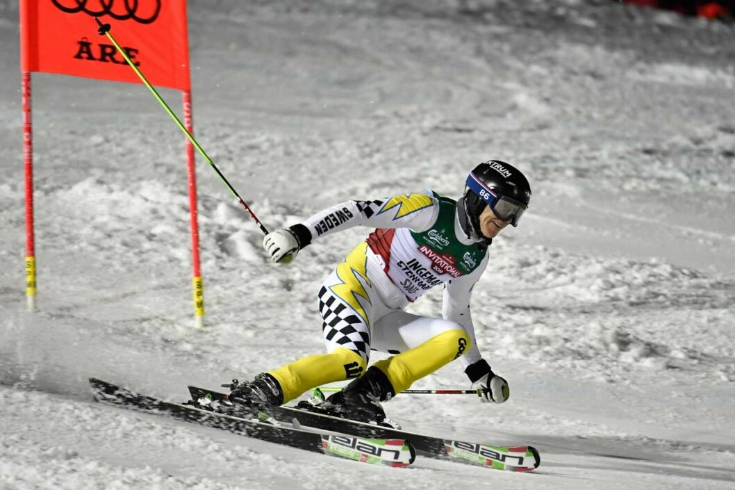 Still going strong – Ingemar Stenmark i veterantävlingen SkiStar Invitational vid alpina VM i Åre 2019.