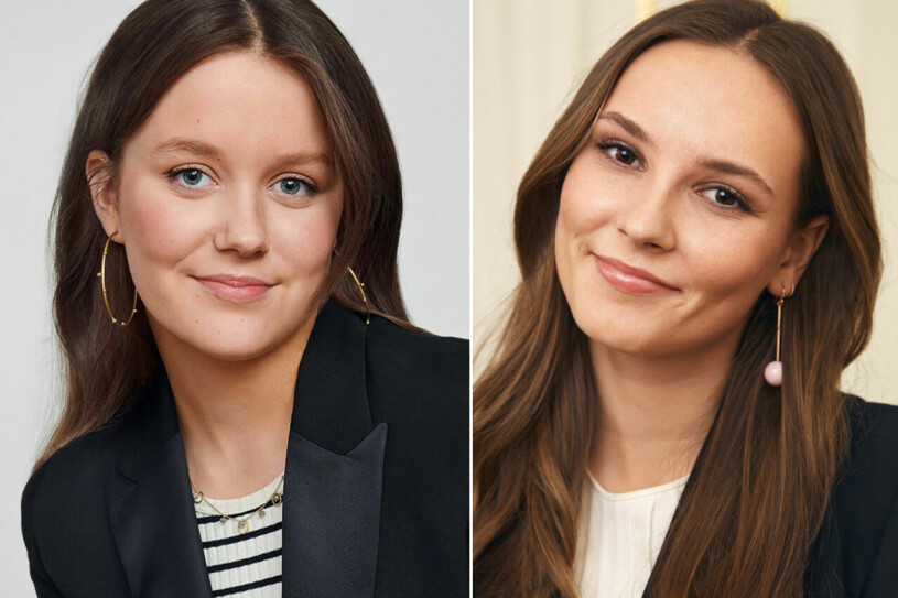Prinsessorna som har satt nya kungliga trenden: Isabella till vänster och Ingrid Alexandra till höger. Prinsessan Isabella och prinsessan Ingrid Alexandra