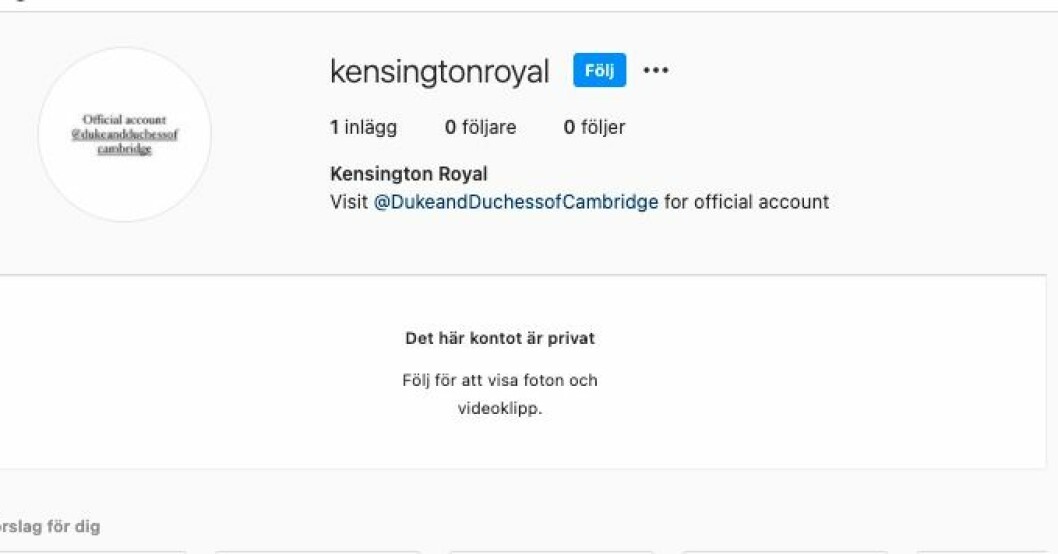 Kensington Royal Instagram