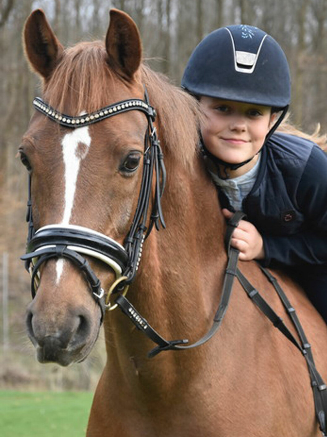 Prinsessan Isabella och hästen Lancet.