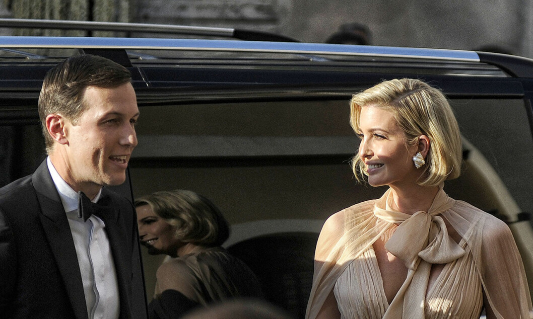Ivanka Trump tillsammans med sin make Jared Kushner. Ivanka Trump