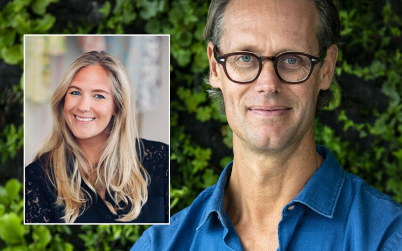 Brudparet Jacob De Geer och Faye Flensburg. De har en dotter och bor på släktgodset Stora Wäsby i Upplands Väsby utanför Stockholm. Jacob De Geer och Faye Flensburg