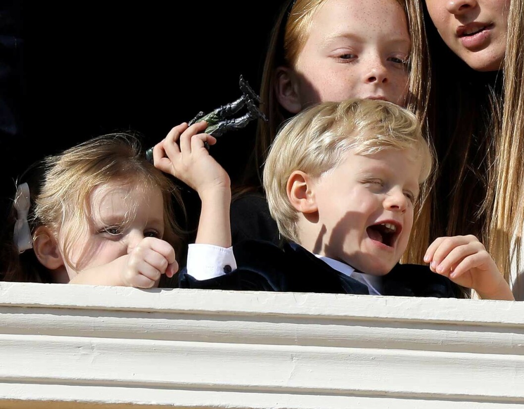 Furstebarnen prinsessan Gabriella och prins Jacques av Monaco.