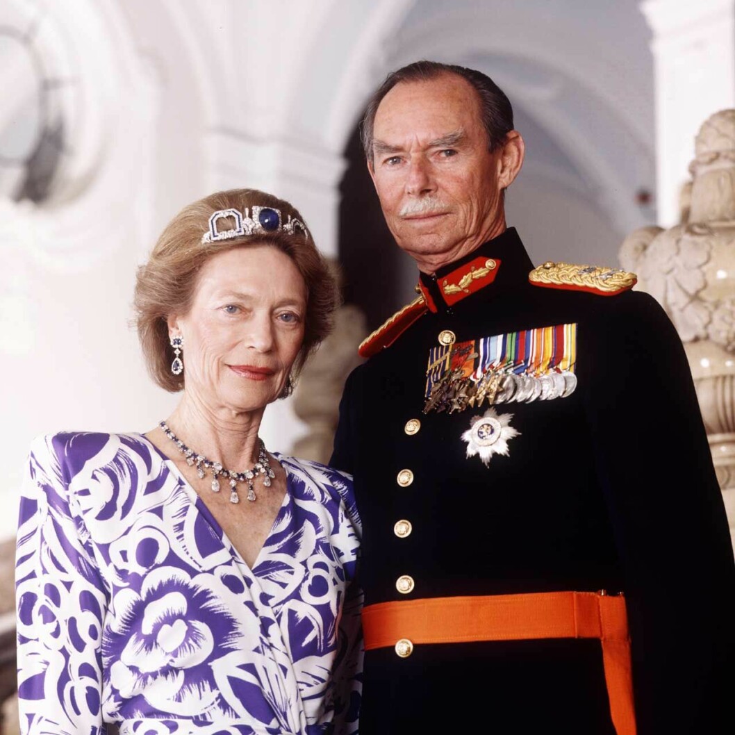Storhertig Jean med sin Josephine-Charlotte, som var dotter till Belgiens svenskfödda drottning Astrid. Storhertig Jean med sin Josephine-Charlotte, som var dotter till Belgiens svenskfödda drottning Astrid.