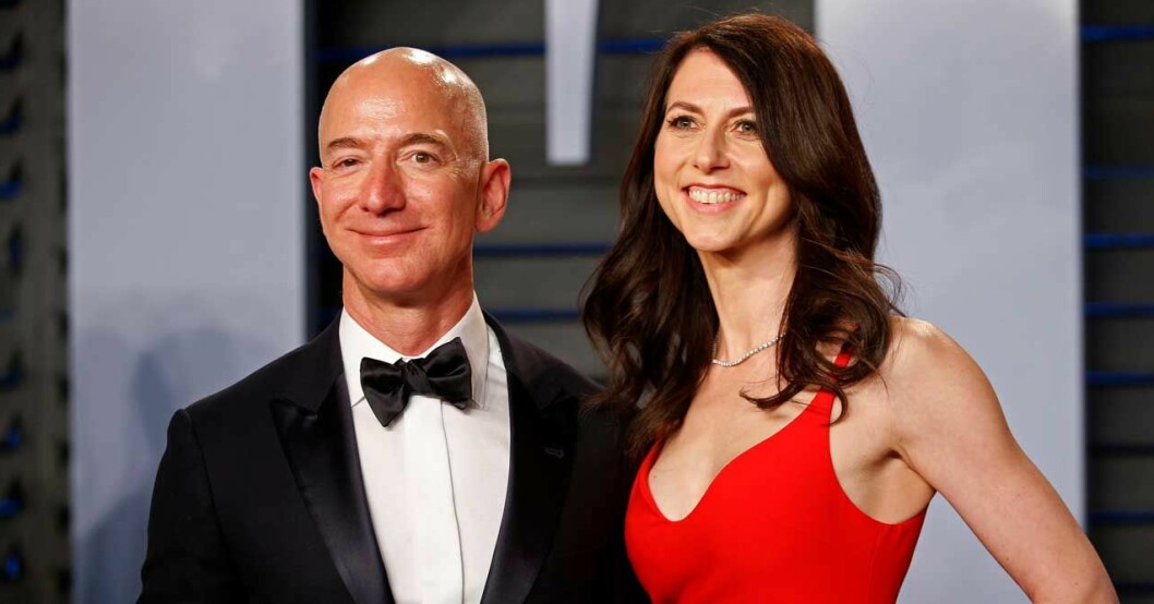 Jeff Bezos och fru McKenzie