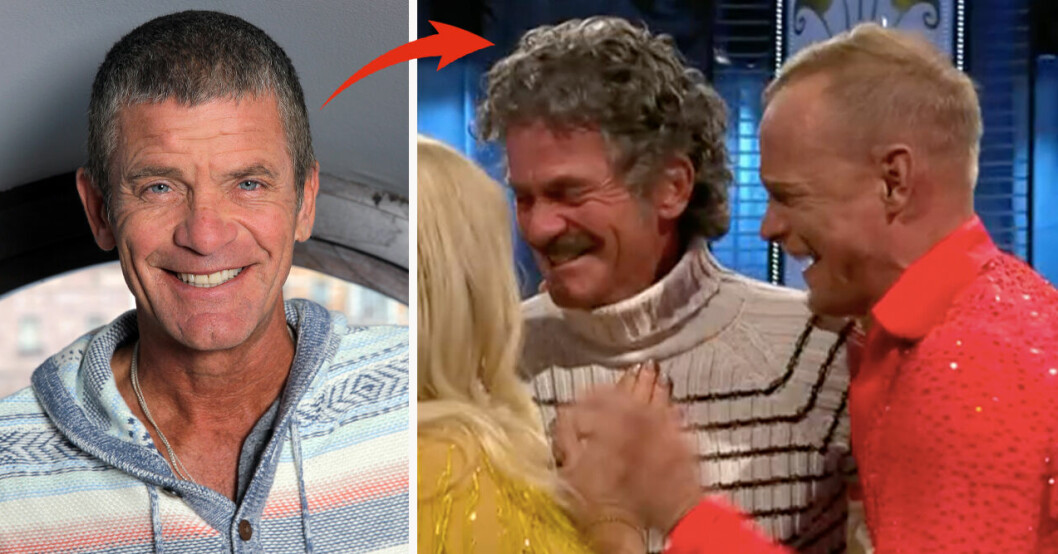 Jesper Parnevik rockade en ny look när han dök upp i Let's Dance. Jesper Parnevik