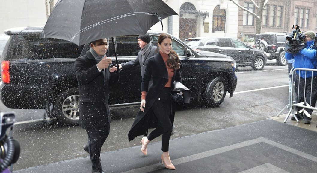 Jessica Mulroney på väg in till Meghan Markles babyshower! Jessica Mulroney på väg in till Meghan Markles babyshower!