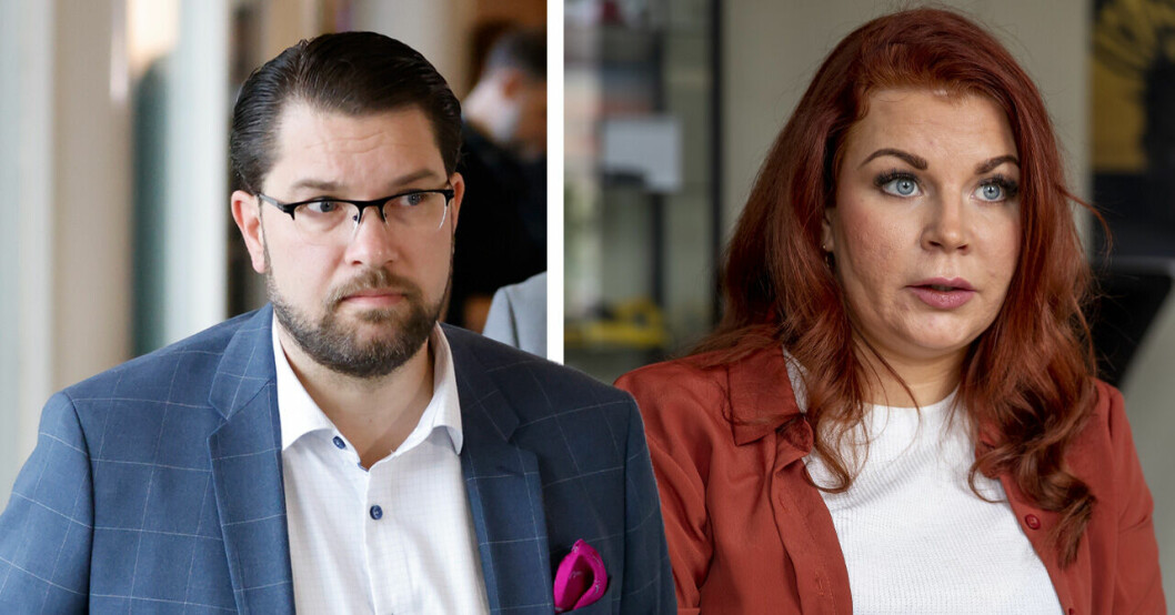Jimmie Åkesson och Louise Erixon