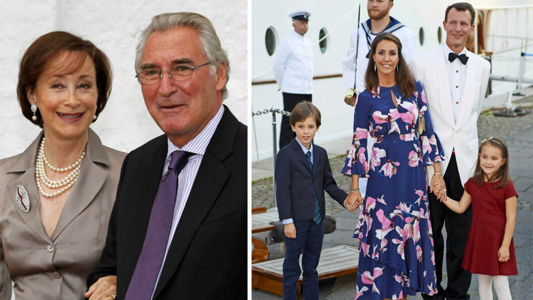 Prins Joachim och prinsessan Marie med barnen.