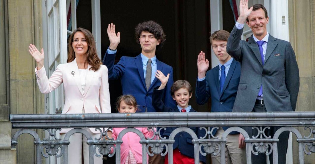 Den danska prinsfamiljen. prins Joachim Marie och barnen tt