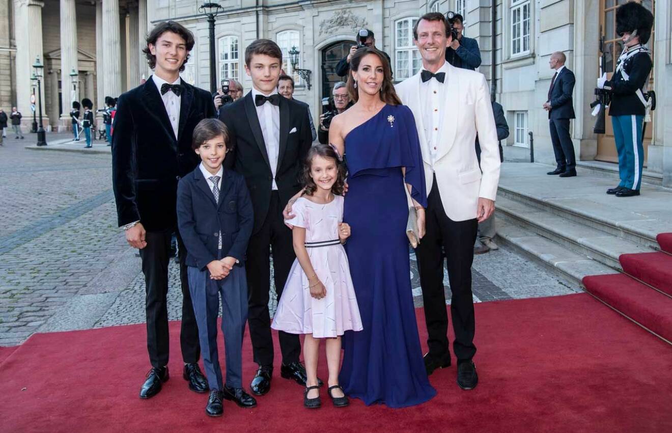 prins Joachim och Marie med barnen