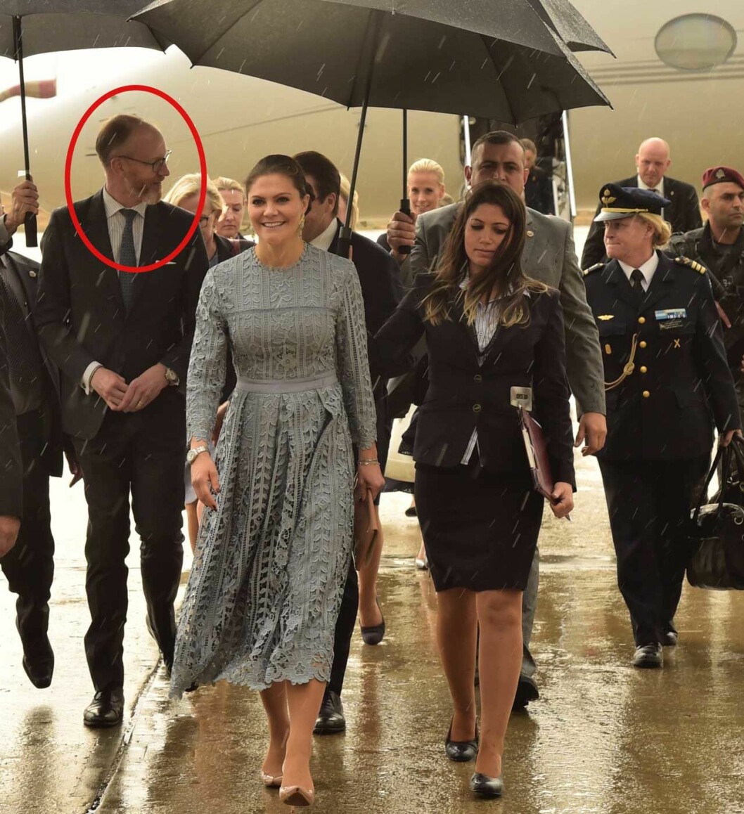 Jörgen Lindström var värd för kronprinsessan under hennes officiella besök i Libanon.