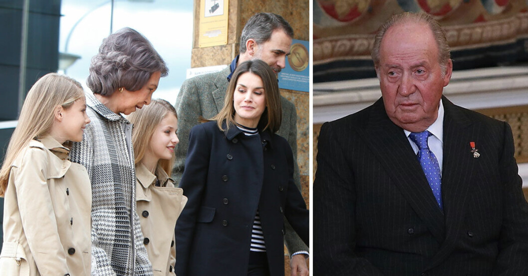 Juan Carlos inlagd på sjukhus – spanska kungafamiljen sluter samman