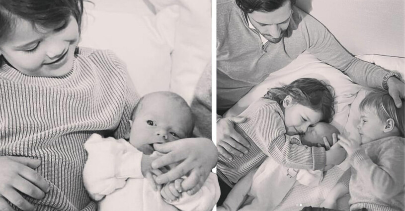 I samma båt. Prins Julian med sina syskon prins Alexander, snart 5, och prins Gabriel, 3.