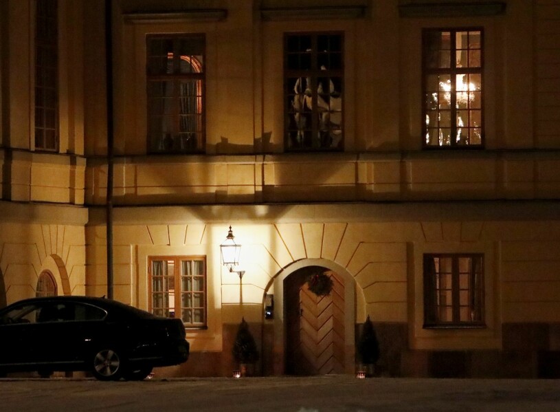 Julstämning på Drottningholms slott.