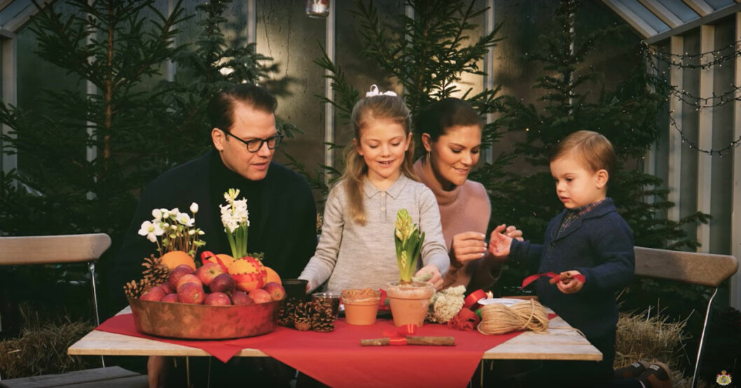 Kronprinsessfamiljens julhälsning,