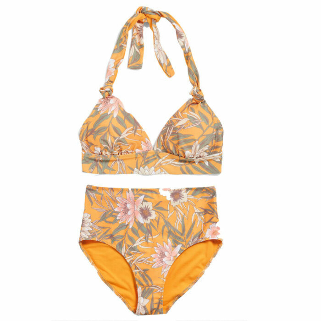 Mönstrad bikini med hög midja från KappAhl