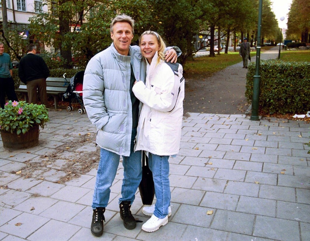 Kari Bernhardt och Björn Borg. Kari Bernhardt och Björn Borg.