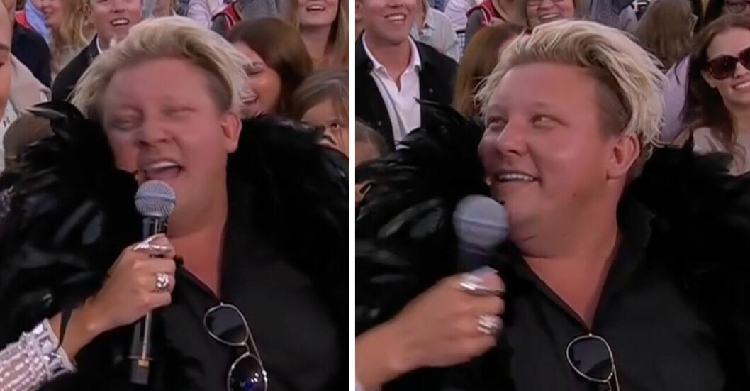 Karl Fredrik tar ton. Foto: Skärmdump, SVT