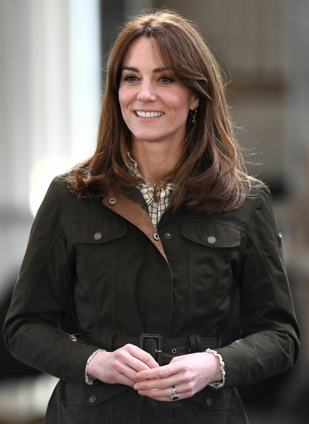 Kate i sin nya lugg. Kate