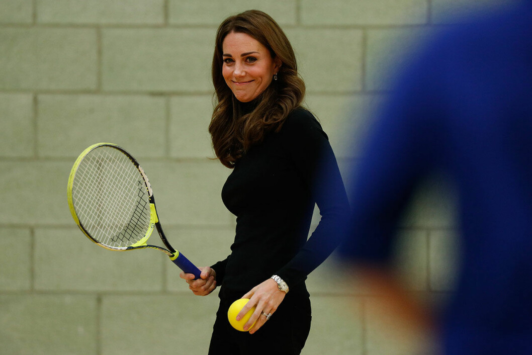 Kate Middleton i svart