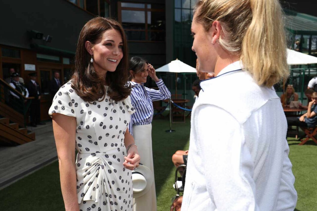 Kate den 14 juli 2018. Notera örhängena! Kate med svenska örhängen