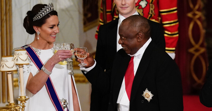 Kate och Cyril Ramaphosa roade sig! Prinsessan Kate och Sydafrikas president