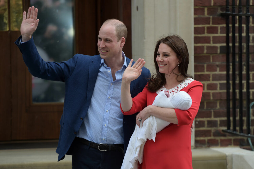 Kate med sonen Louis 2018. Kate med sonen Louis 2018.