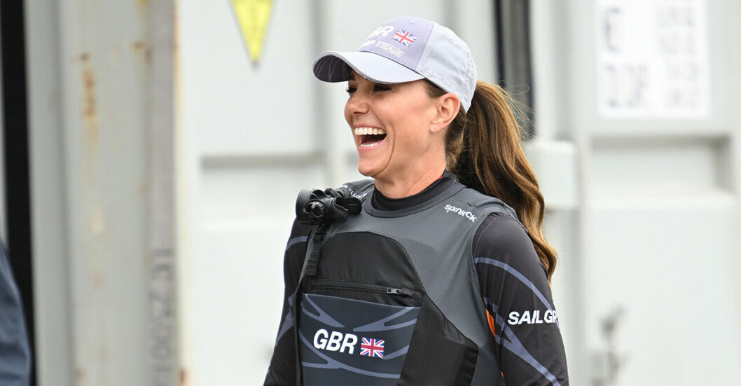 Kate ser otroligt förväntansfull ut i Plymouth idag! Foto: TT