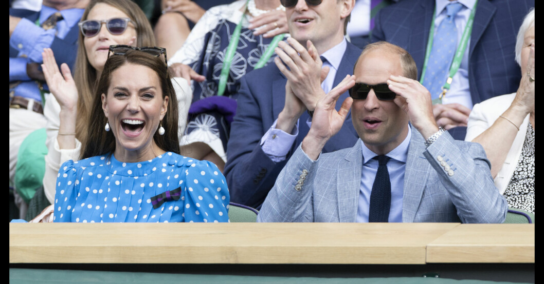 Hertigparet var minst sagt insatta i matchen där Novak Djokovic spelade. Kate Middleton och prins William på Wimbledon