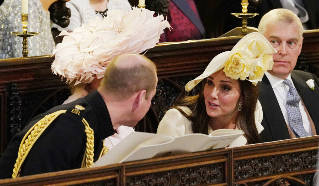 Hertiginnan Kate på Harrys och Meghans bröllop