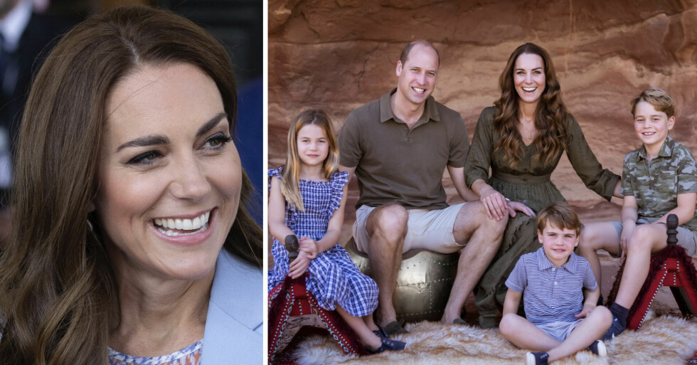 Kate Middleton, prinsessan Charlotte, prins William, prins George och prins Louis
