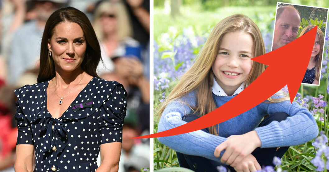 Kate Middleton och prinsessan Charlotte