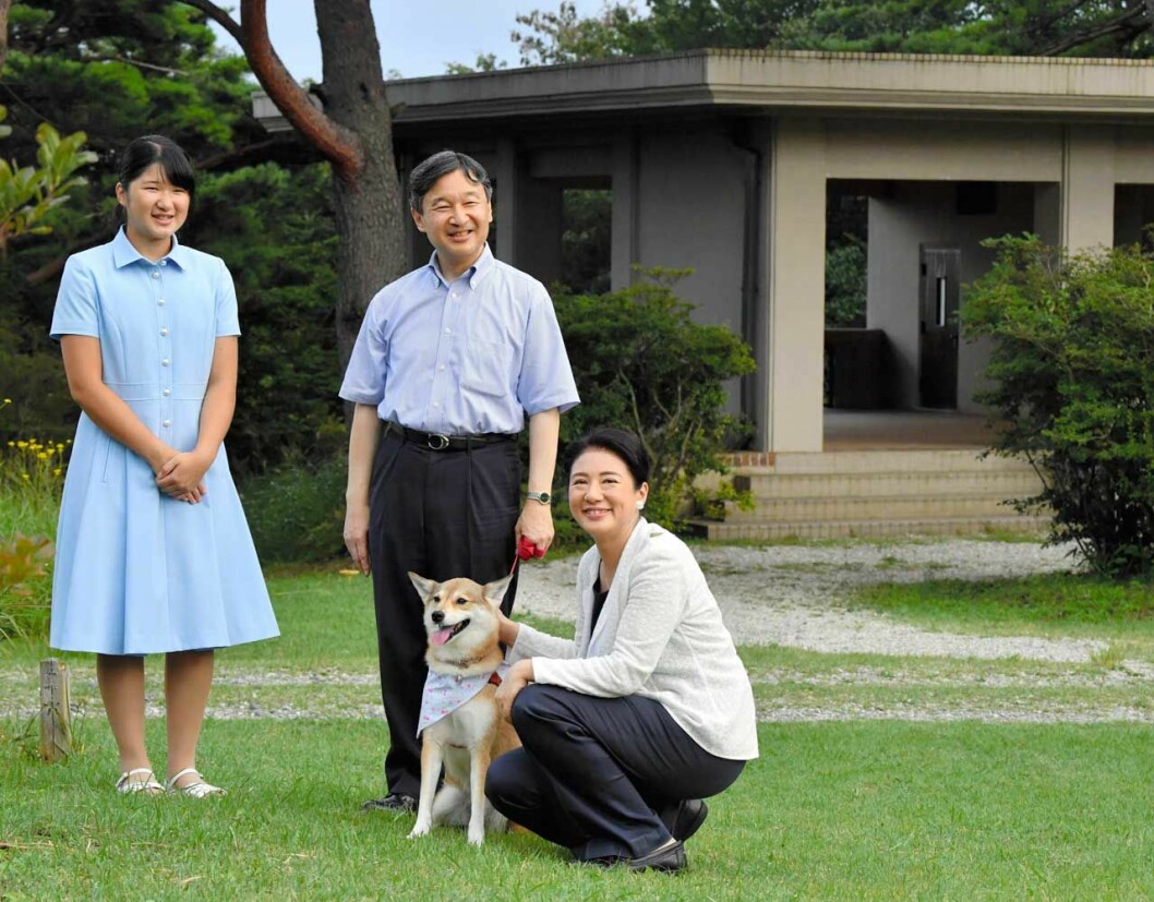 Kejsar Naruhito med sin fru Masako och dottern Aiko, 17. Japans kejsare Naruhito med sin fru kejsarinnan Masako och dotter prinsessan Aiko.
