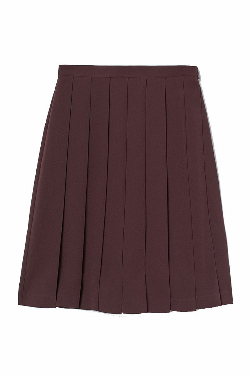 plisserad-kjol-burgundy-h&m