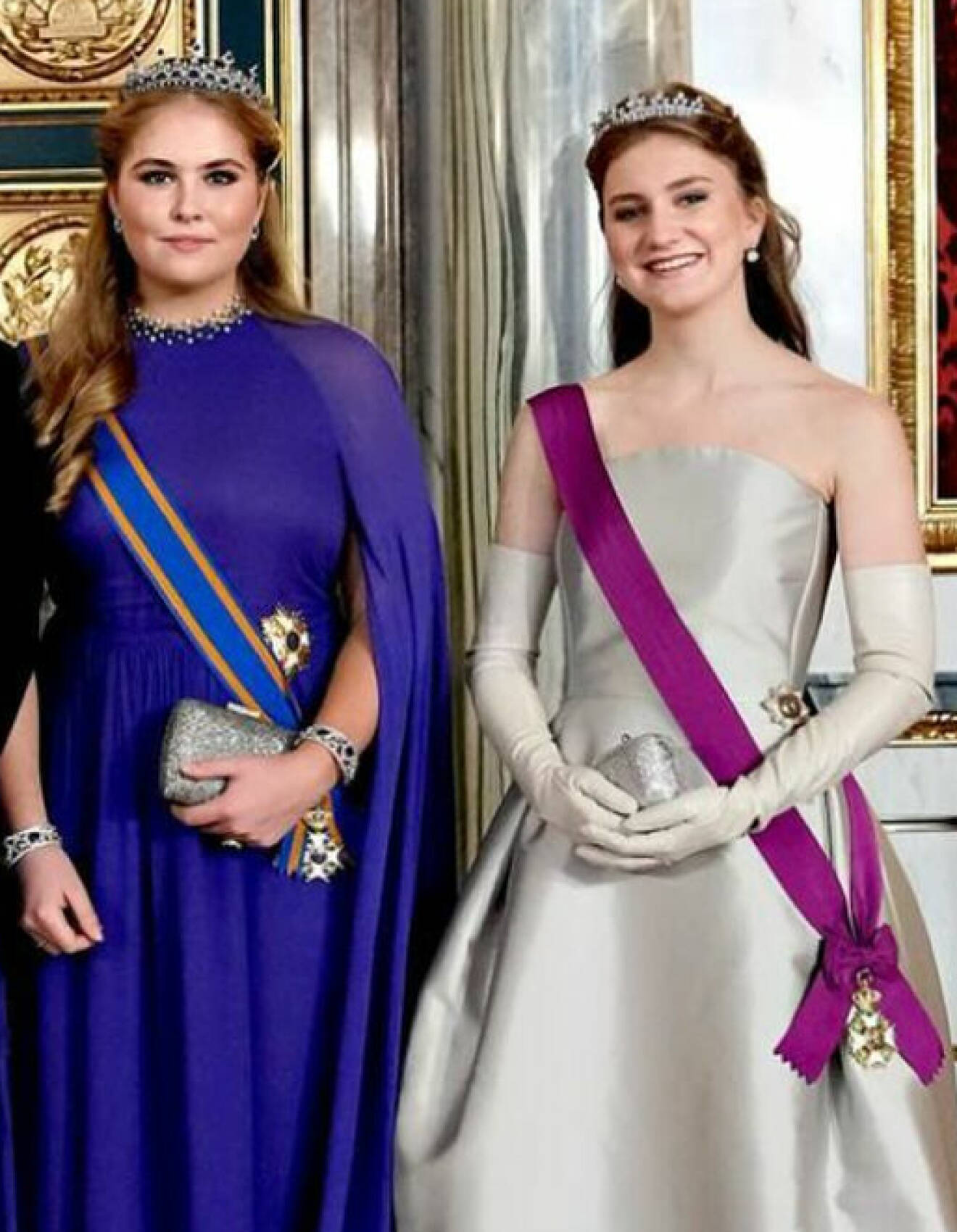 prinsessan Amalia av Nederländerna och prinsessan Elisabeth av Belgien