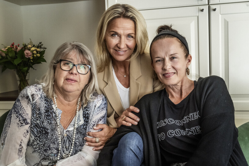 Systrar, och författarkollegor! Kristin Kaspersen, Monica Svensson och Malin Berghagen.