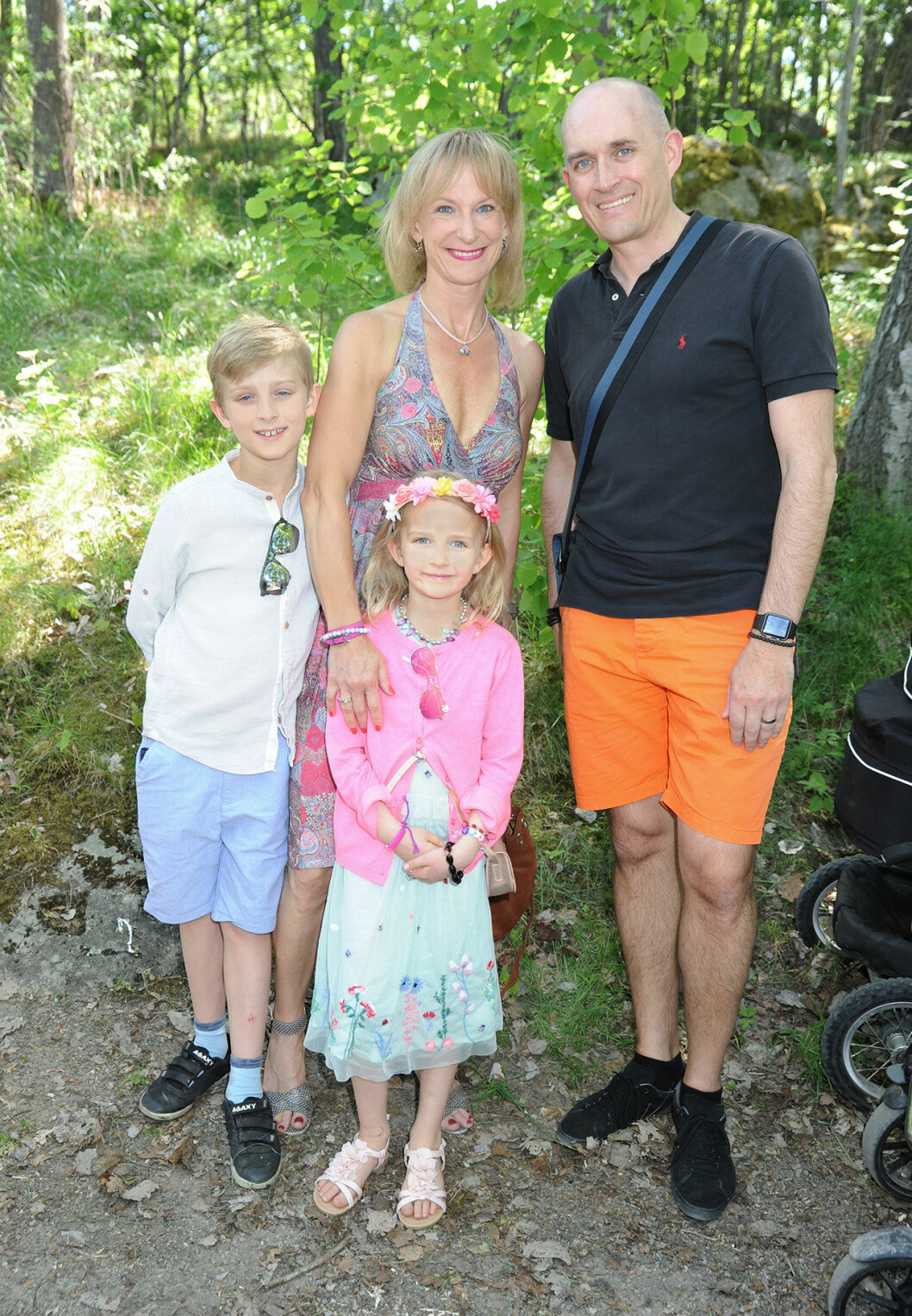 Kristina Alvendal med familj