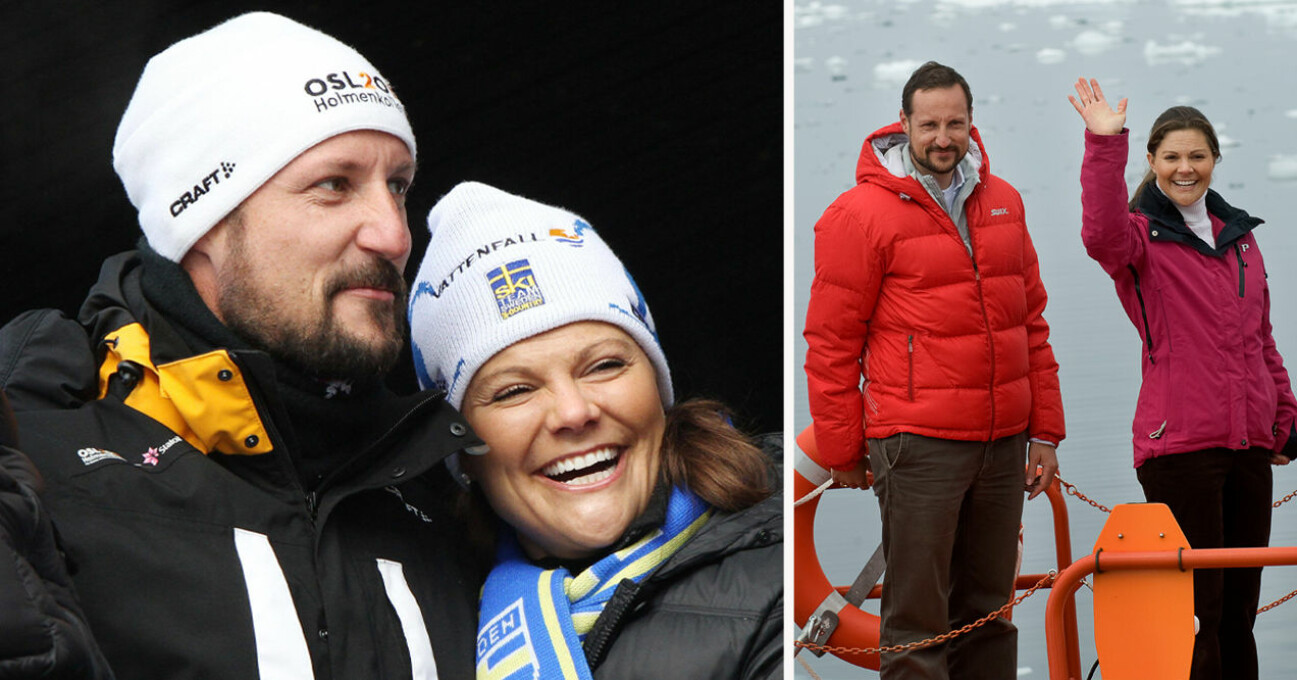 Kronprins Haakon och kronprinsessan Victoria