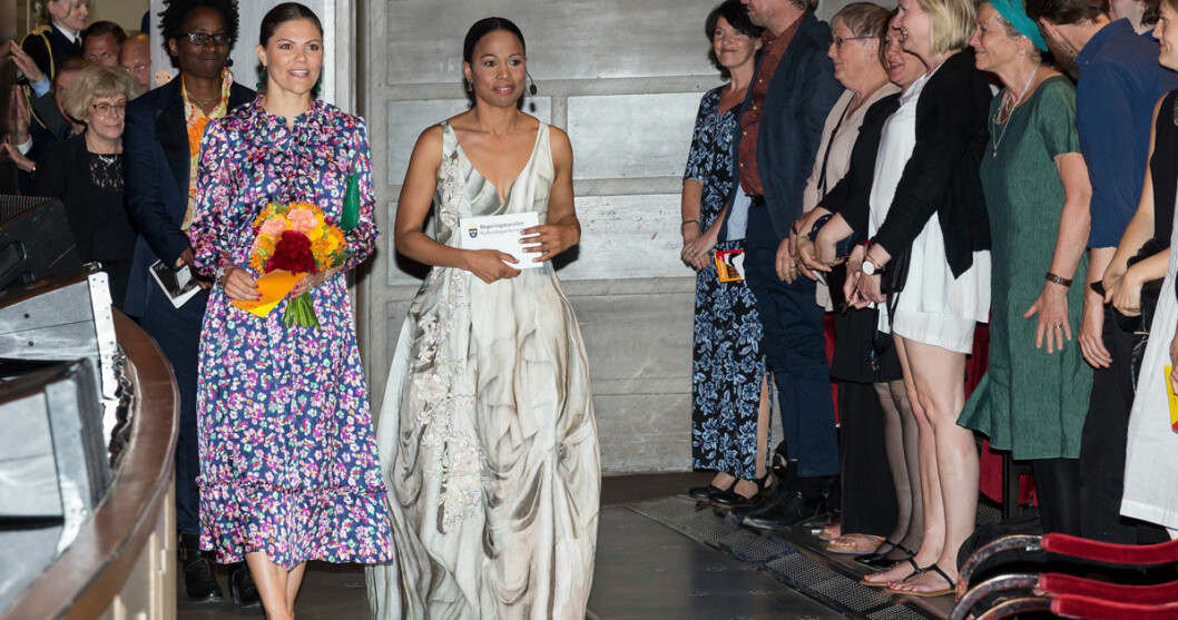 Kronprinsessan Victoria och kulturministern på Konserthuset.