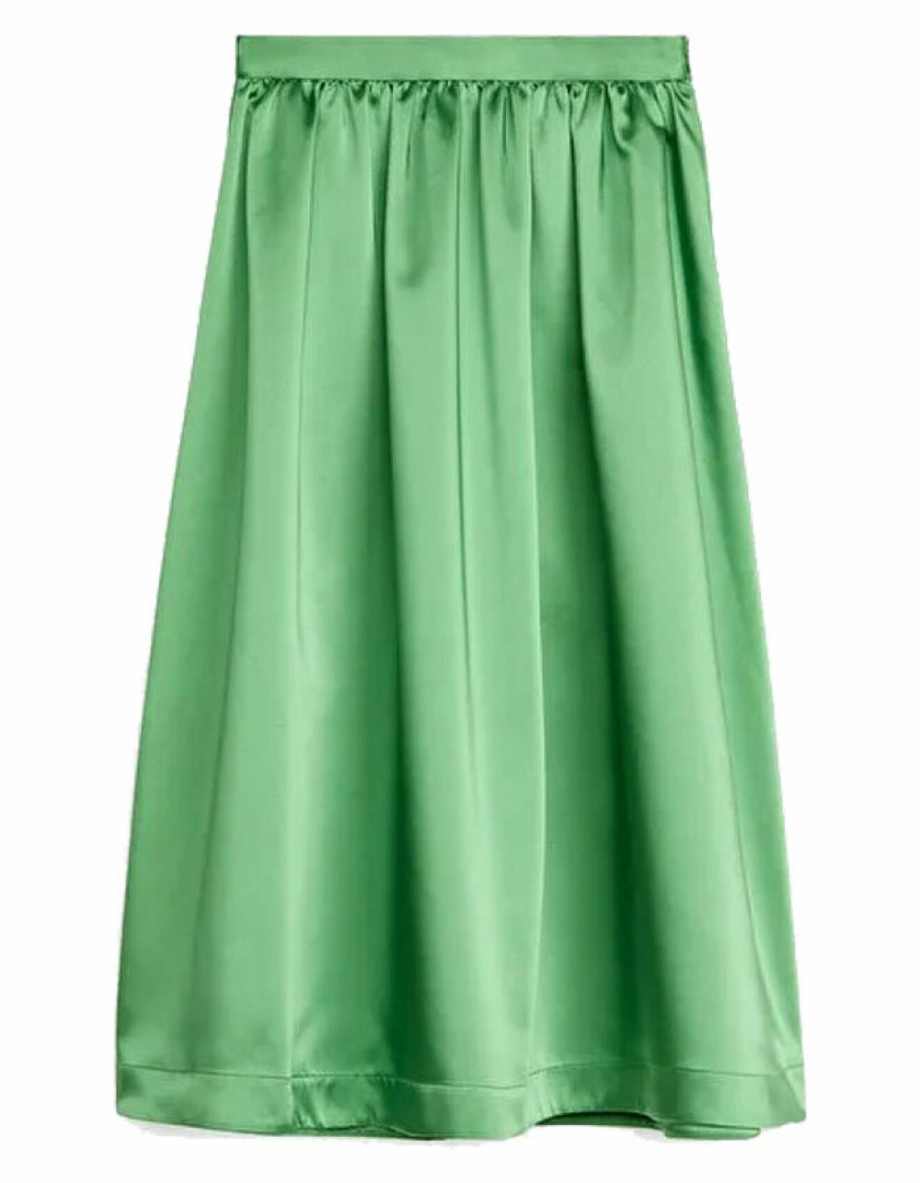 grön kjol med vid siluett från arket