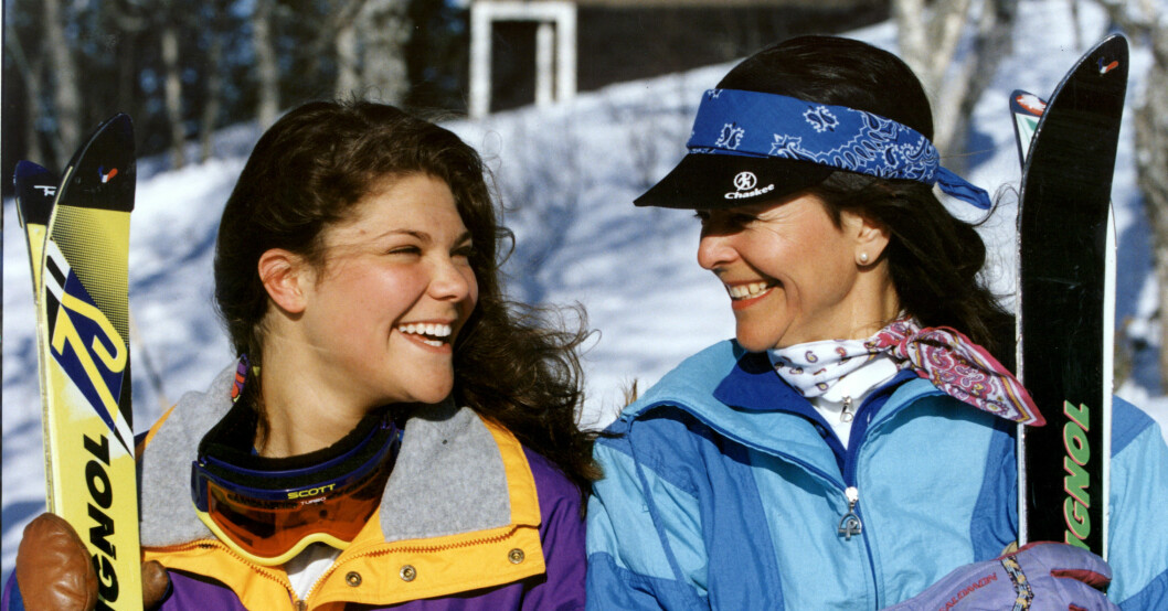 Kronprinsessan Victoria och drottning Silvia, 1994. Kronprinsessan Victoria och drottning Silvia