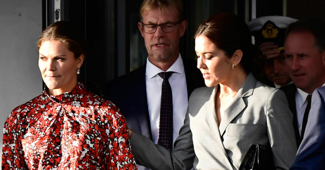 Kronprinsessan Victoria och kronprinsessan Mary är goda vänner. Kronprinsessan Victoria och kronprinsessan Mary.