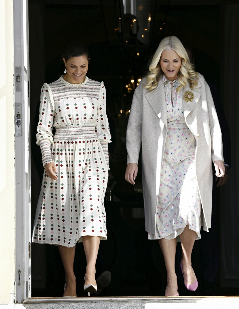 Kronprinsessan Victoria och Mette-Marit under besöket i Stockholm. Kronprinsessan Victoria och Mette-Marit under besöket i Stockholm