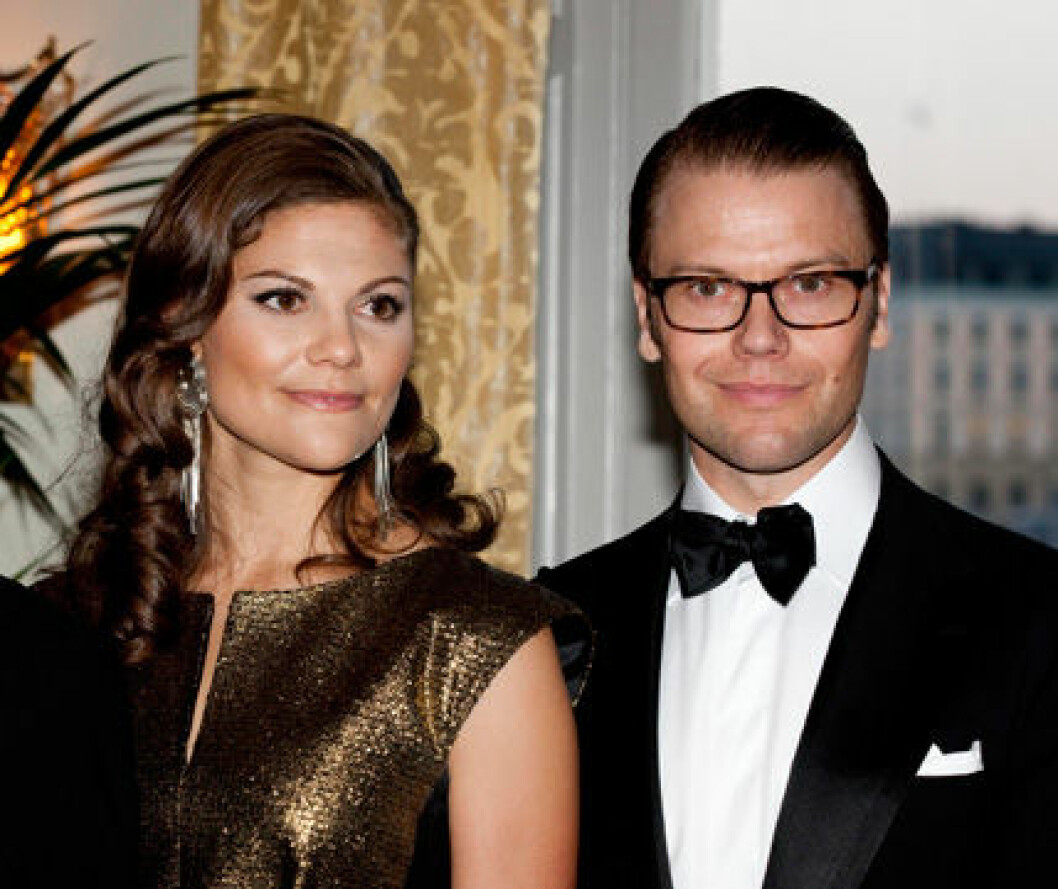 Kronprinsessan Victoria med sin prins Daniel. Kronprinsessan Victoria med sin prins Daniel.