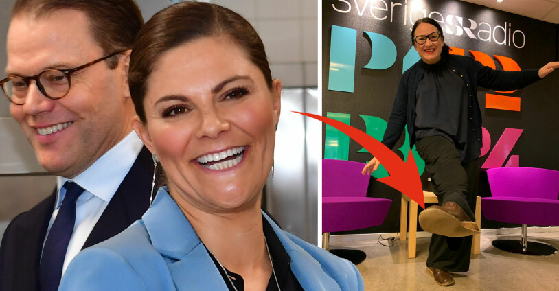 P4 Sörmlands Johanna Iggsten stod för dagens lilla snackis. Kronprinsessan Victoria Prins Daniel Johanna Iggsten reporter programledare P4 Sörmland