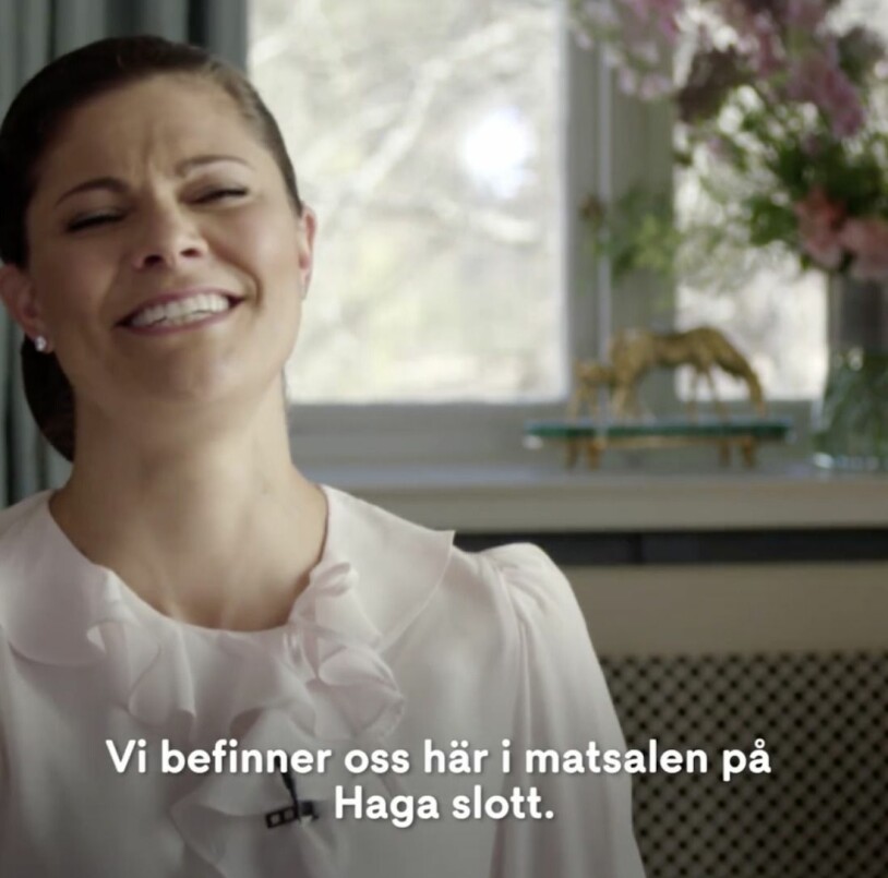 Victorias härliga skratt! Kronprinsessan Victoria skrattattack