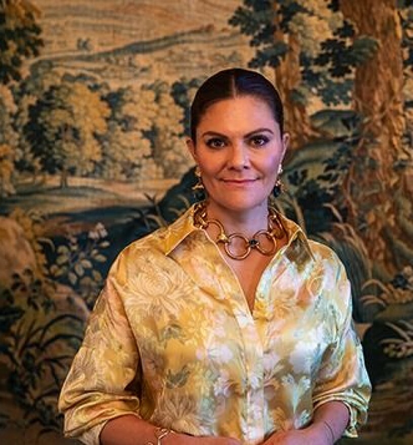 Tunga och viktiga ord från kronprinsessan. Kronprinsessan Victoria Träprisgalan 2020 på Berns i Stockholm